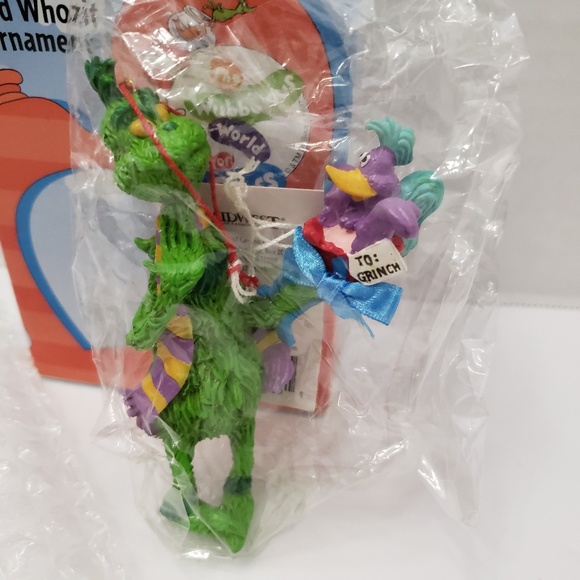 Rare Wubbulous World Dr. Seuss Grinch Whozit Ornament Jim Henson Artist Box Gift - Picture 2 of 8